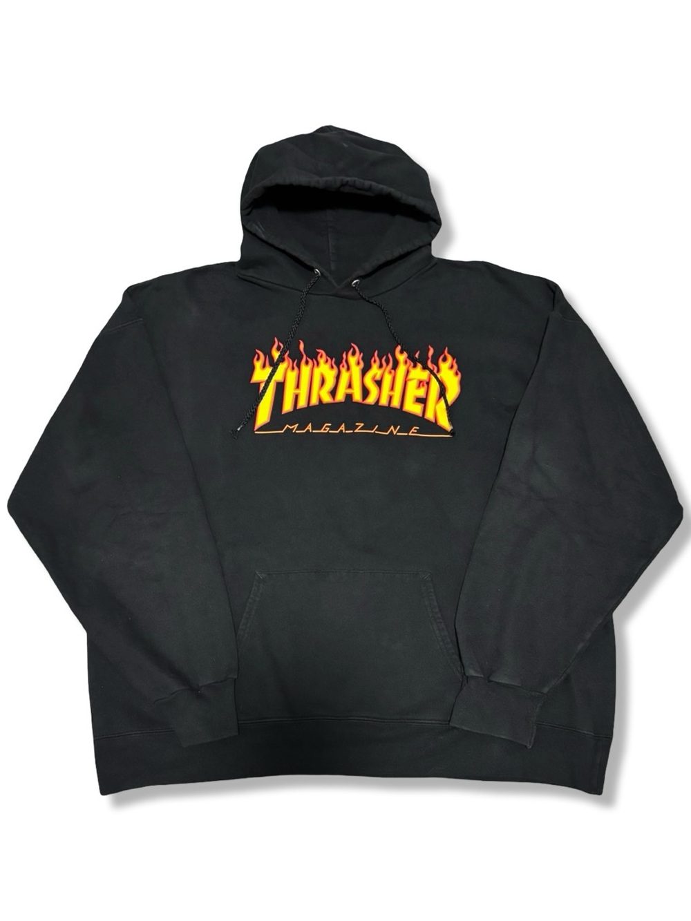 Thrasher Flame Logo Black Hoodie
